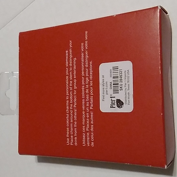 New Pier 1 Drink Charms (6 piece set) - Picture 6 of 6